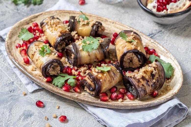 Закуска на Новый год из баклажанов с орехами по-грузински