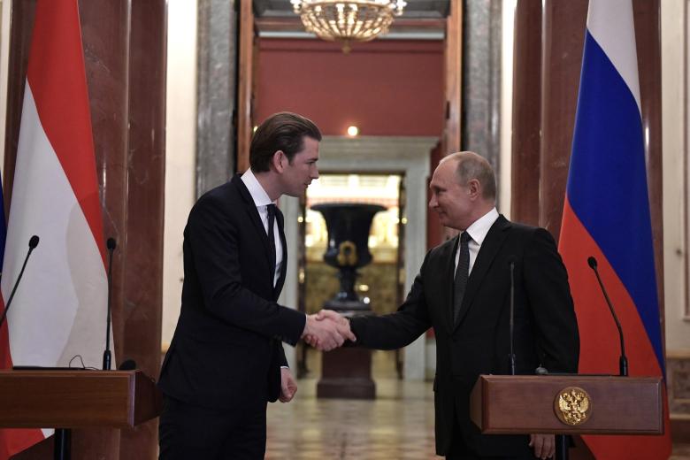 Себастьян Курц и Владимир Путин