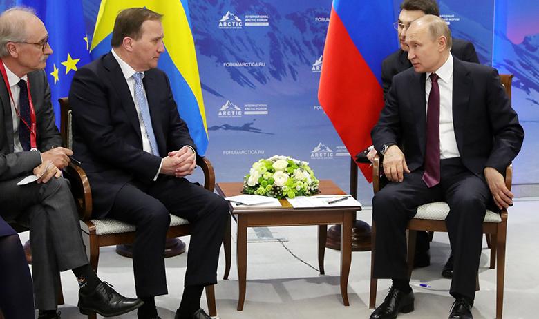 Стефан Лёвен и Владимир Путин