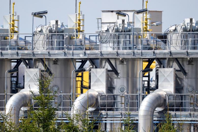Объекты газопровода Ямал — Европа в городе Цеханув в Польше