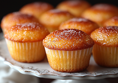 Ароматная выпечка к чаю — нежные яблочные кексы