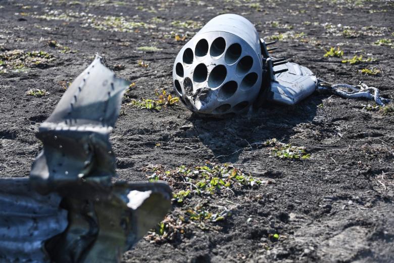 Обломки сбитого украинского штурмовика Су-25 в Херсонской области