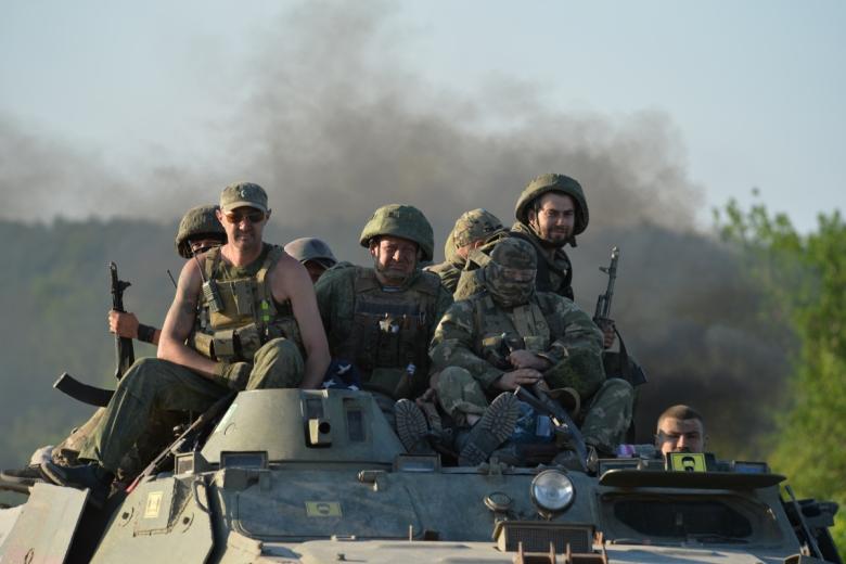 Бойцы Народной милиции ЛНР