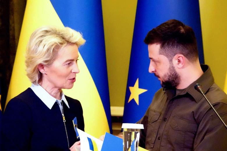 Урсула фон дер Ляйен, Владимир Зеленский