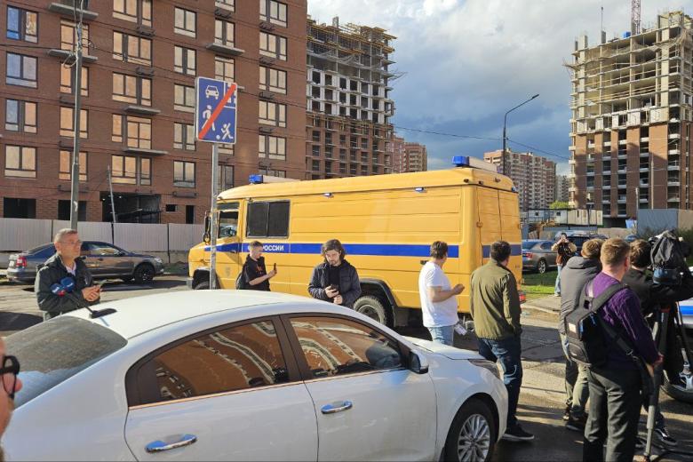 На месте взрыва в Балашихе