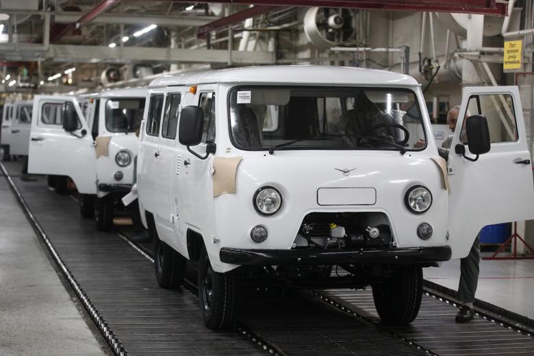 УАЗ  СГР в кузовном цехе Ульяновского автомобильного завода