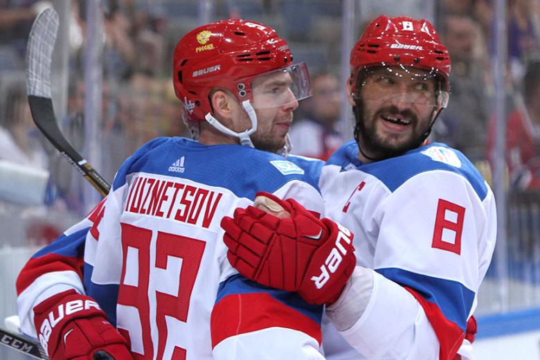 Евгений Кузнецов и Александр Овечкин