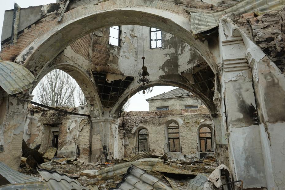 Храм разбомбили 14 марта