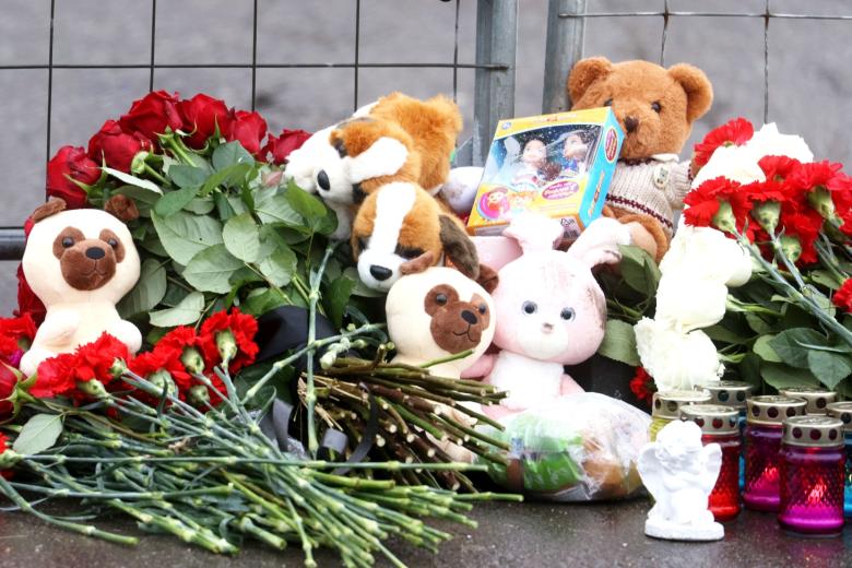 Акция памяти жертв теракта в «Крокус Сити Холле»