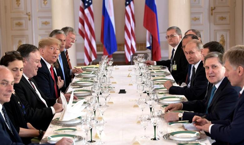 Президент России Владимир Путин и лидер США Дональд Трамп