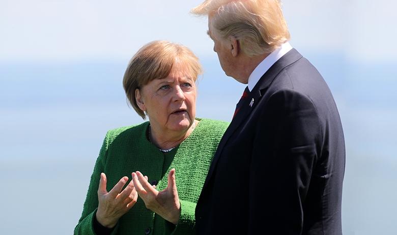 Канцлер Германии Ангела Меркель и президент США Дональд Трамп