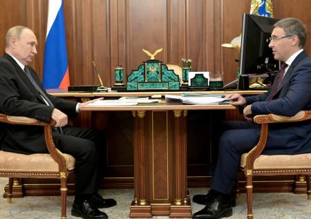 Путин провел первую рабочую встречу в 2023 году