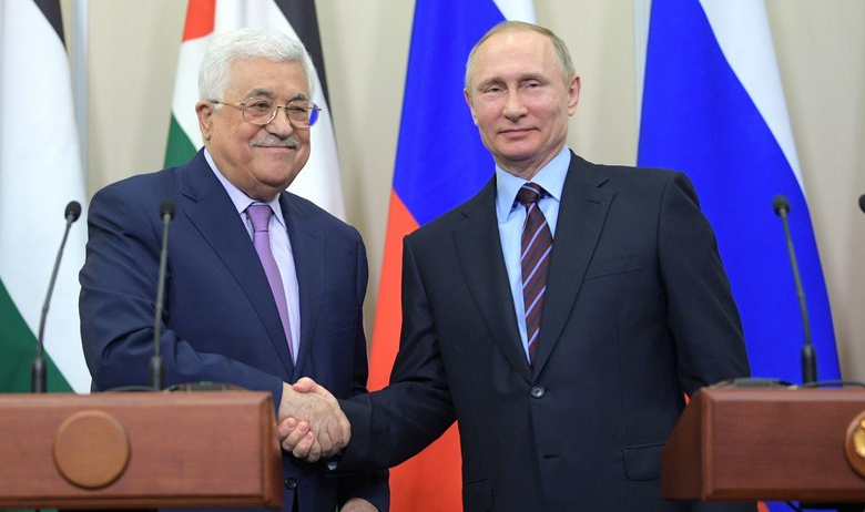 Президент РФ Владимир Путин с президентом Палестины Махмудом Аббасом
