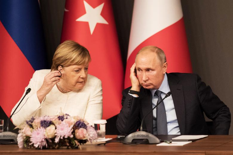 Ангела Меркель и Владимир Путин