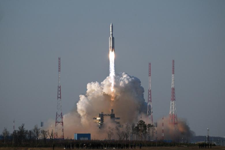 Запуск первой летной ракеты космического назначения «Ангара-А5» с разгонным блоком «Орион» с космодрома Восточный
