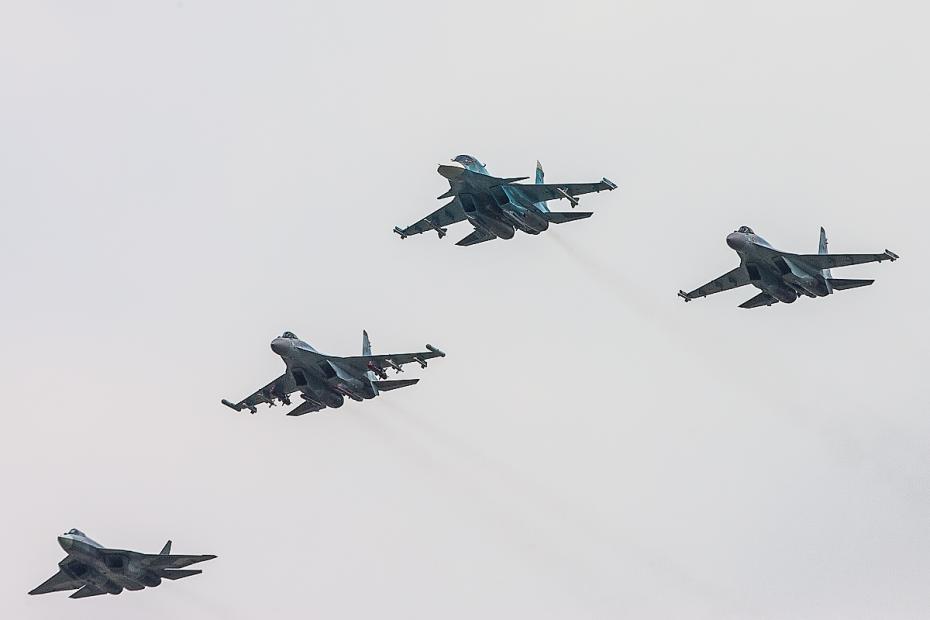 Су-34, Су-35С, Т-50