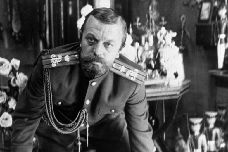 Народный артист РСФСР Анатолий Ромашин в роли царя Николая II в кинофильме Элема Климова «Агония»