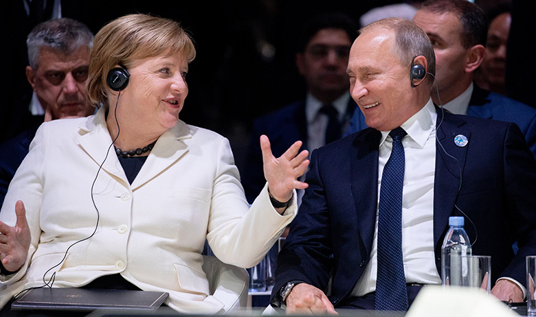 Ангела Меркель и Владимир Путин