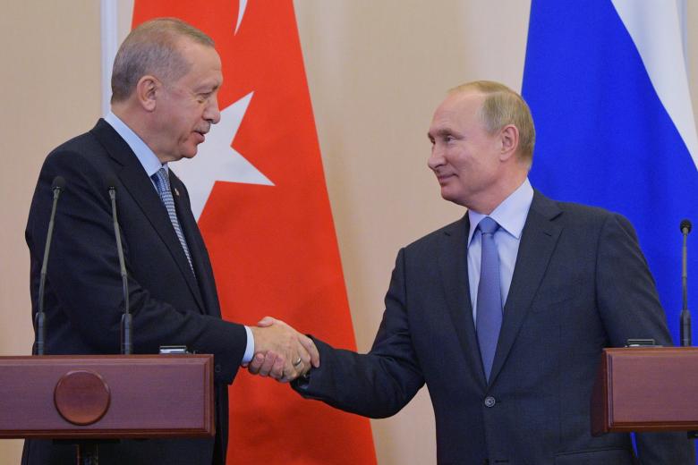 Реджеп Тайип Эрдоган и Владимир Путин
