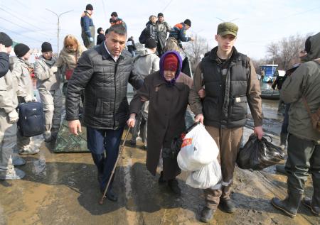 Названо число эвакуированных из мест возможного подтопления под Курганом