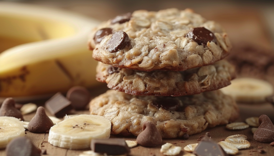 Банановые шоколадные печенья: быстрый и вкусный десерт