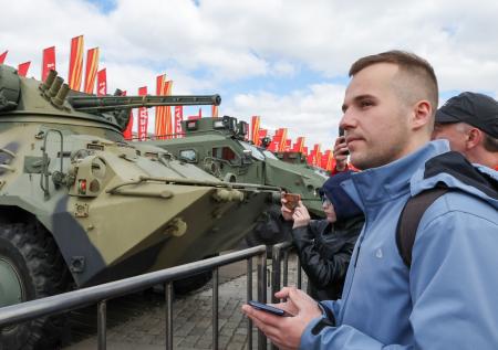 Выставка на Поклонной горе: как выглядят подбитые танки Abrams и Leopard