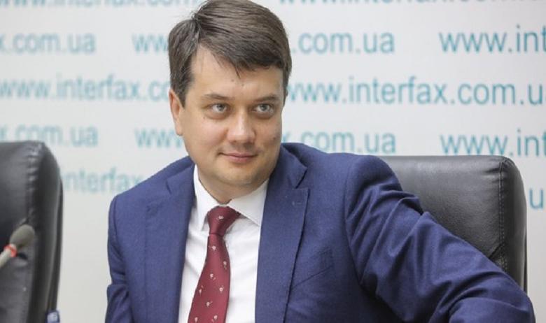 Глава партии «Слуга народа» Дмитрий Разумков