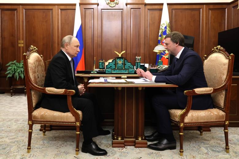 Встреча Владимира Путина с главой компании «Аэрофлот» Сергеем Александровским
