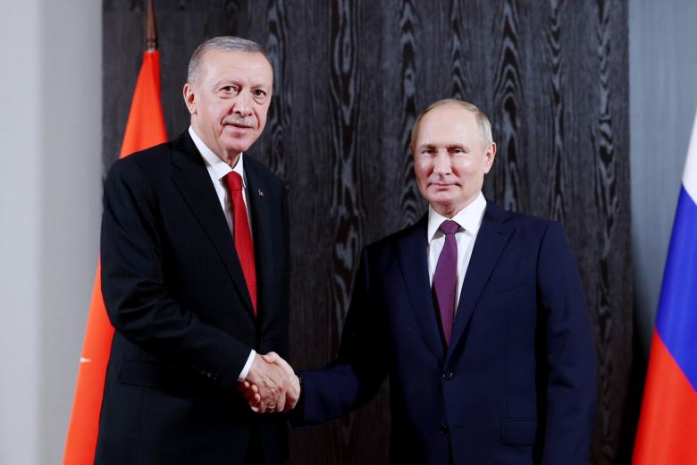 Реджеп Тайип Эрдоган и Владимир Путин