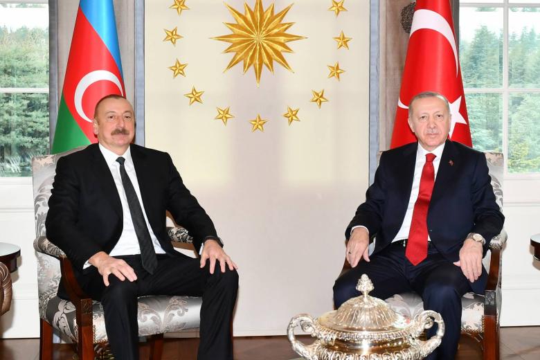 Президент Азербайджана Ильхам Алиев и президент Турции Реджеп Эрдоган