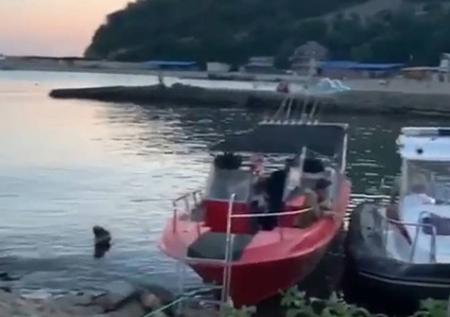 Очевидцы сняли на видео спасение пассажиров катера в Туапсе
