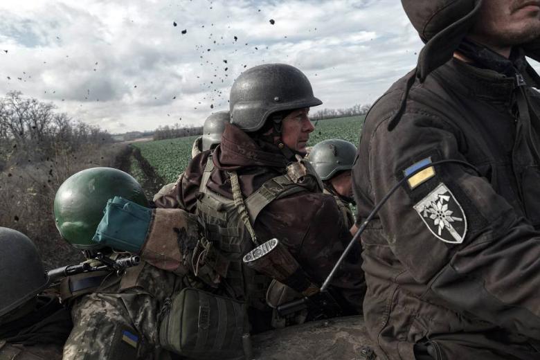 Солдаты ВСУ в зоне боевых действий