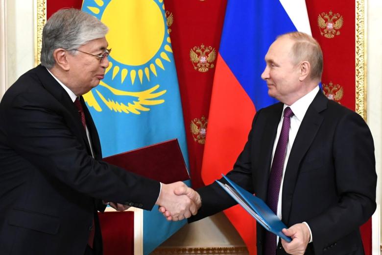 Владимир Путин и Касым-Жомарт Токаев