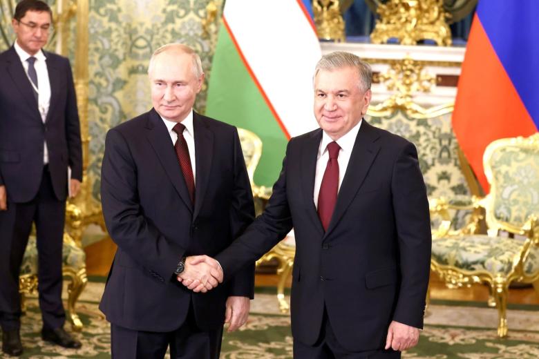 Владимир Путин и Шавкат Мирзиеев