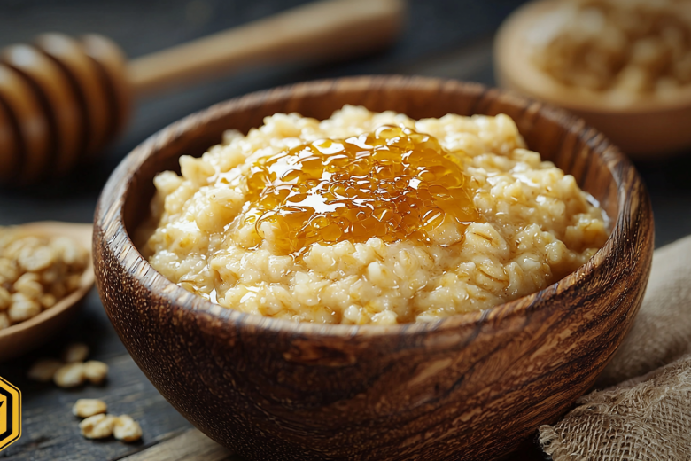 Овсянка с орехами и медом