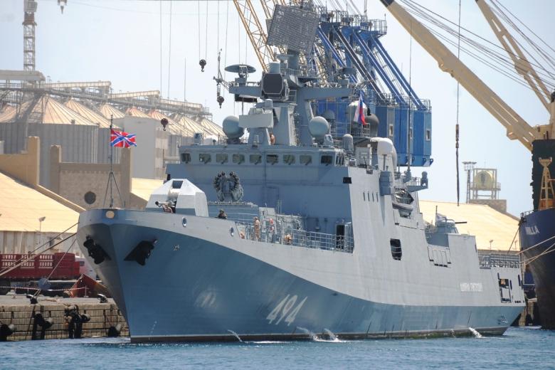 Российский боевой корабль Адмирал Григорович в Порт-Судане