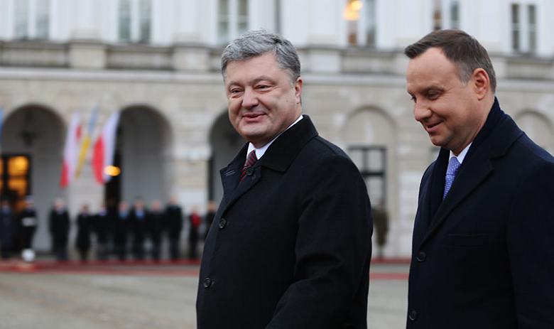 Президент Украины Пётр Порошенко и президент Польши Анджей Дуда