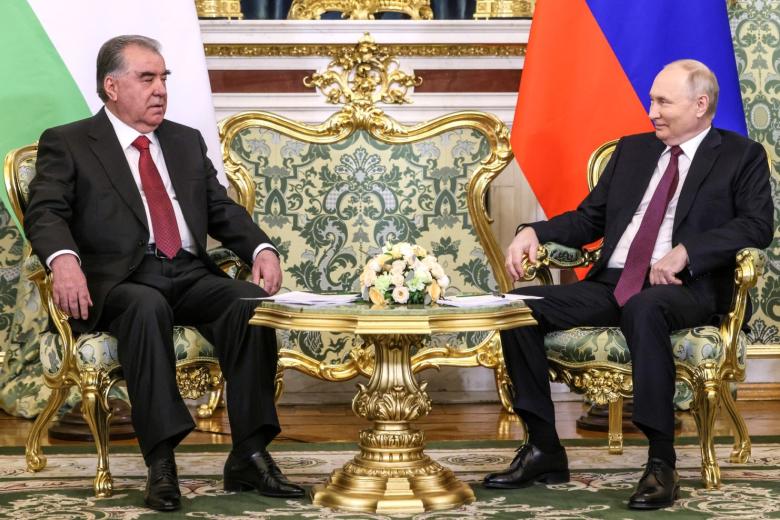Эмомали Рахмон и Владимир Путин