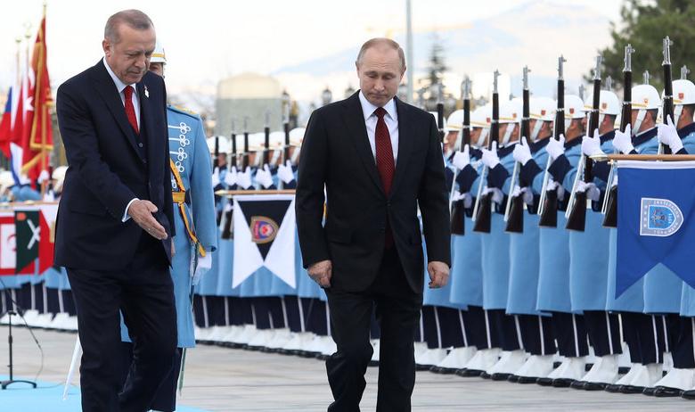 Президент России Владимир Путин и президент Турции Реджеп Тайип Эрдоган
