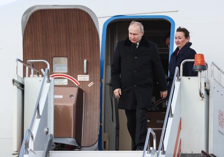 Путин прибыл в Уфу на церемонию прощания с Рахимовым