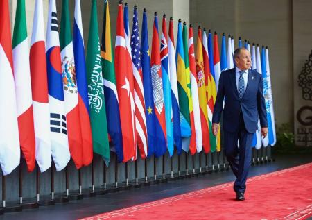 Делегацию из Москвы на саммите G20 встретили новой картой России