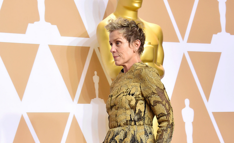 Фрэнсис Макдорманд на церемонии вручения премии «Оскар»