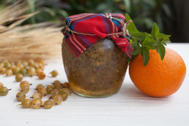 Варенье из крыжовника и апельсина