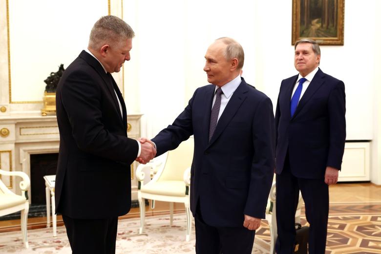 Встреча Владимира Путина с премьер-министром Словакии Робертом Фицо
