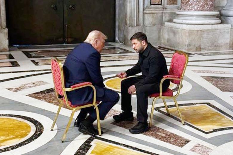 Дональд Трамп, Владимир Зеленский