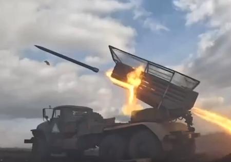 Российские «Грады» уничтожили позиции ВСУ под Авдеевкой 