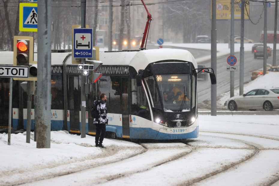 Снегопад в Москве