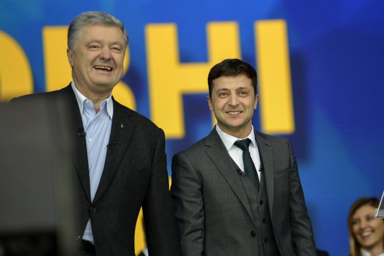 Пётр Порошенко и Владимир Зеленский