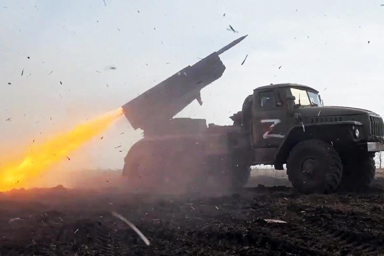 Боевая работа расчетов РСЗО «Град»