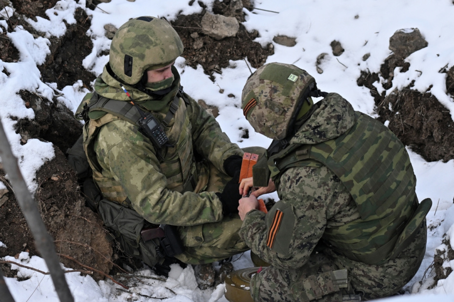 Сотрудники Росгвардии в зоне СВО